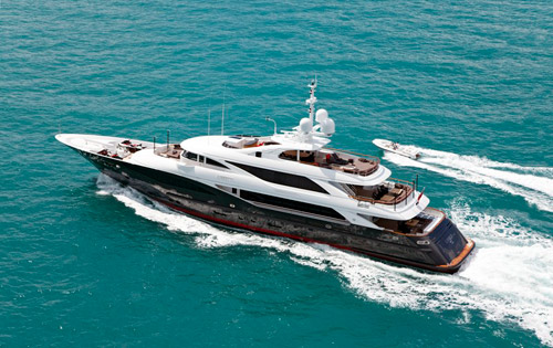 Motor yacht LIBERTY -  From Above