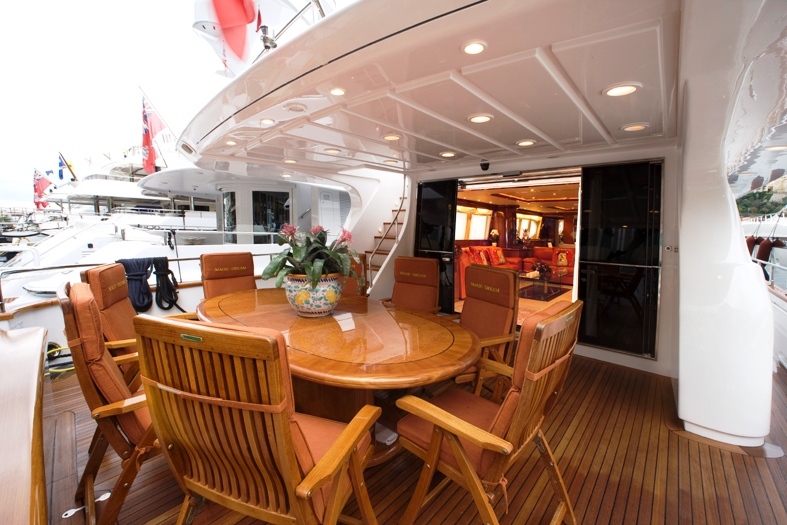 Motor yacht MAGIC DREAM -  Aft Deck Al Fresco Dining