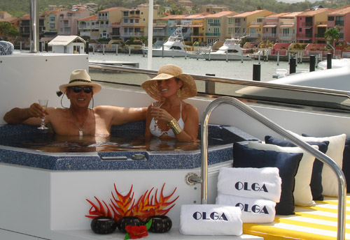 Motor yacht OLGA -  Flybridge Spa Pool