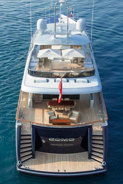 Motor yacht POLLY -  Decks from above