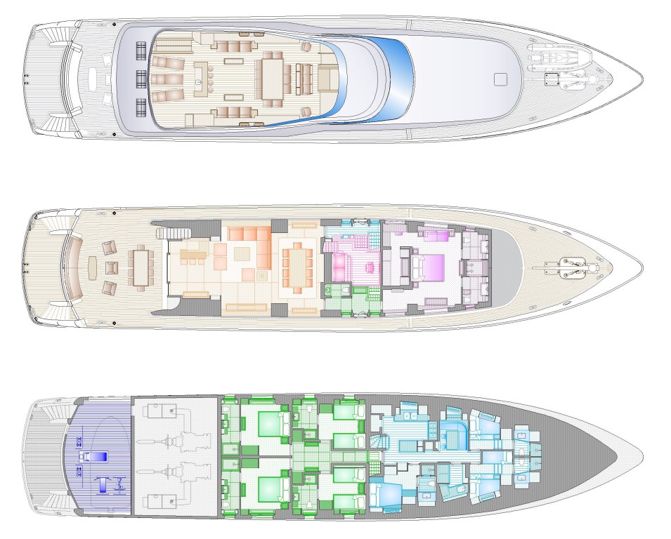 Motor yacht POLLY -  Layout