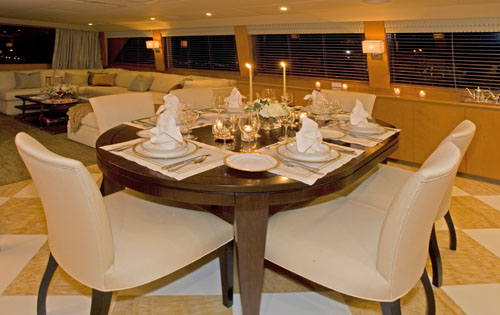 Motor yacht TRILOGY -  Formal dining
