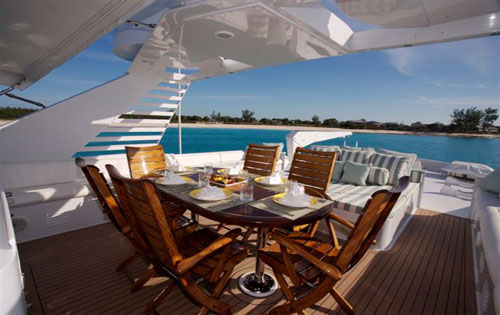 Motor yacht TRILOGY -  Sundeck Dining