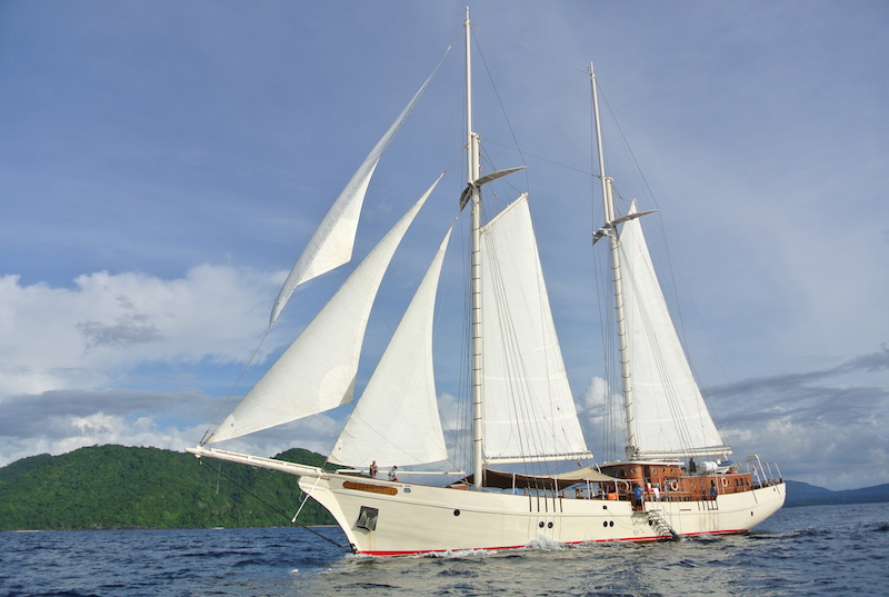 Mutiara Laut at anchor