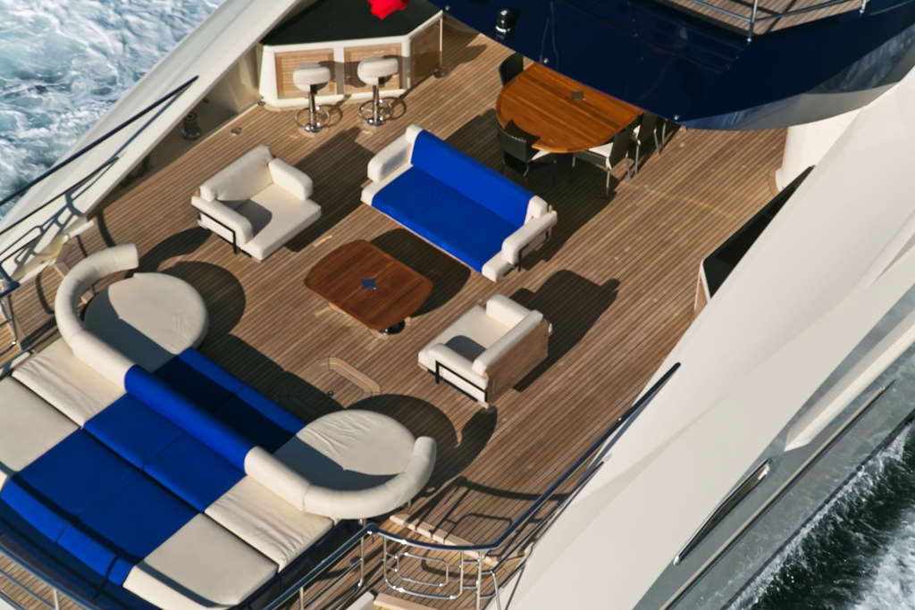 PJ135 PLUS TOO -  Aft Deck from Above
