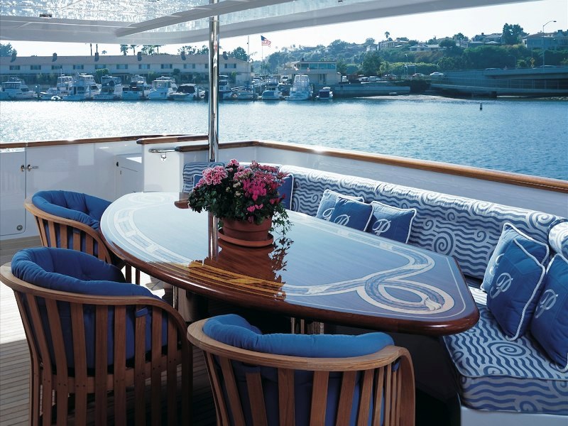 Carte Blanche 161 Primadonna The Aft Table Luxury Yacht