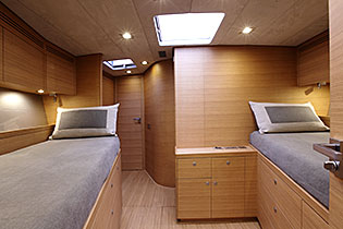 Perini Navi Yacht XNOI -   Twin Cabin Forward