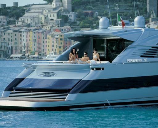 Pershing Yacht SILVER SEA - Aft Deck
