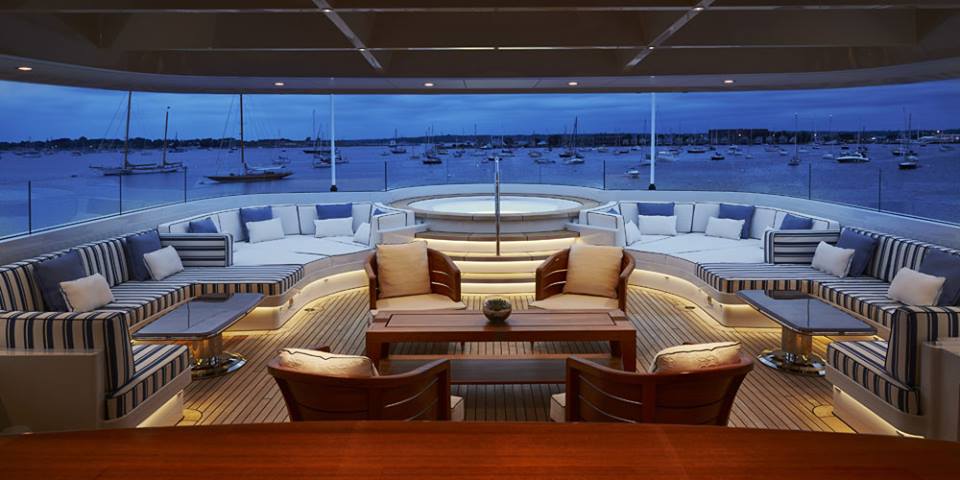 ROCK.IT superyacht - skylight in the sundeck canopy - Photo by Feadship Fanclub