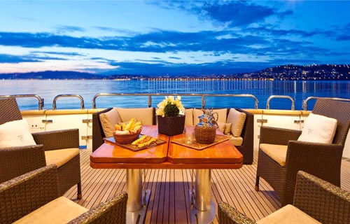 SYNERGY -  Aft Deck Dining