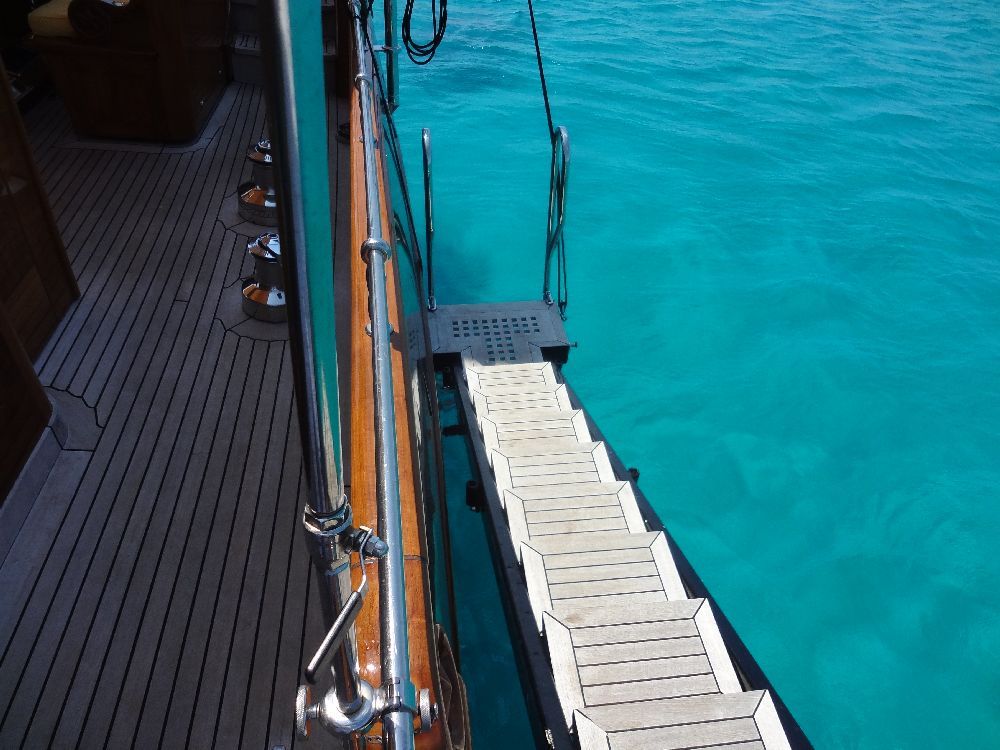 Sail Yacht DOLPHIN - Boarding Ladder