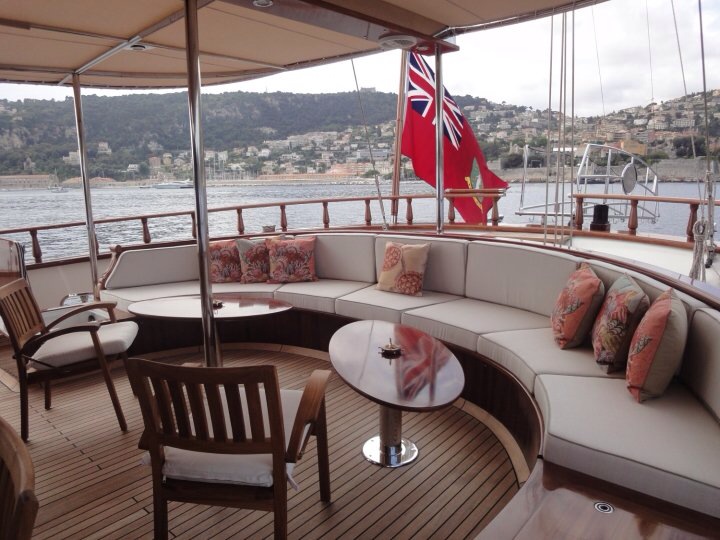 Sail Yacht DON CHRIS - Aft Deck Seating