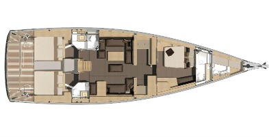 Sail Yacht MIMOSA - Layout
