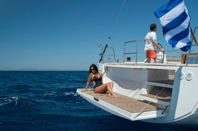 Sail Yacht MIMOSA - Swim Platform
