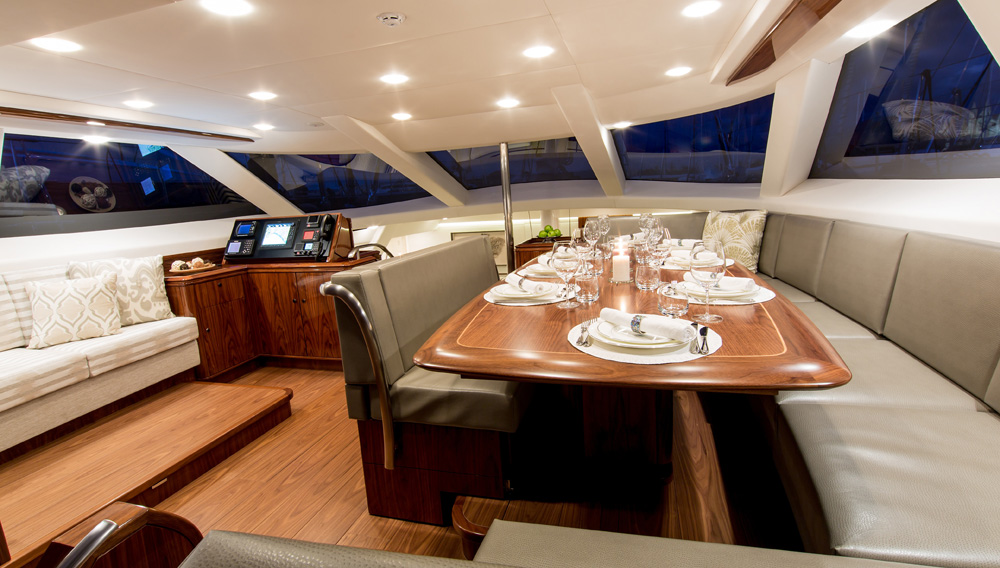 Sail Yacht PENELOPE -  Upper Salon Dining