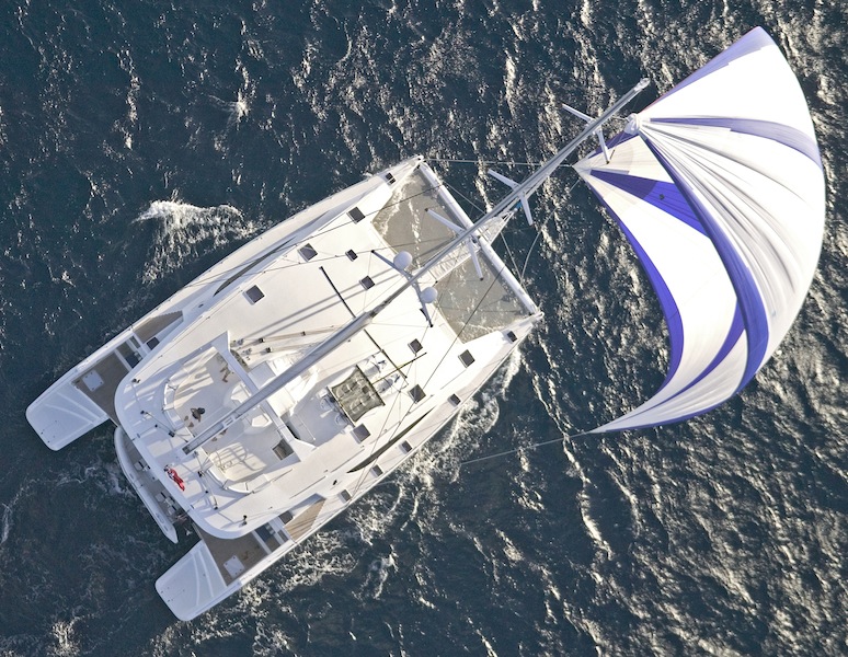 Sailing Yacht Akasha - Aerial Closeup