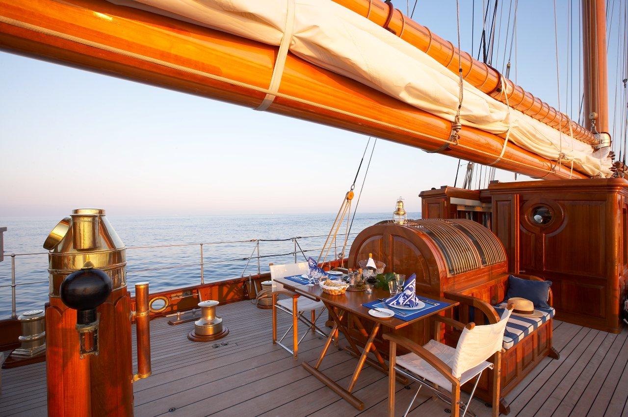 Sailing yacht Germania Nova -  Aft Deck