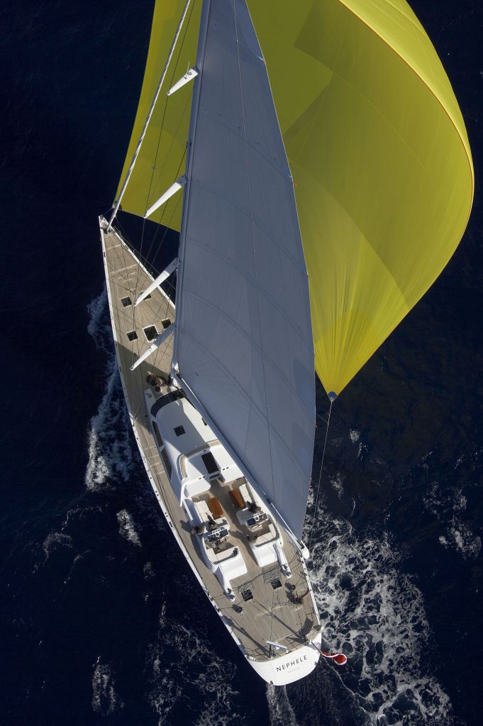 Sailing yacht Nephele -  From ABove