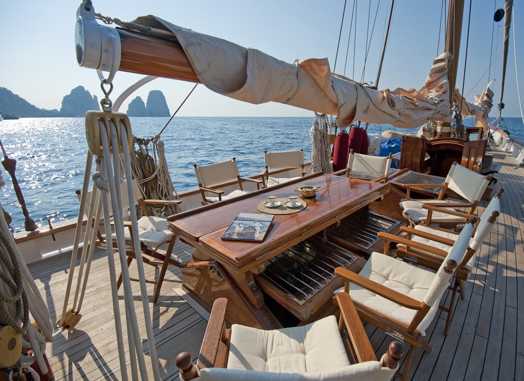 Sailing yacht Oriander -  On deck