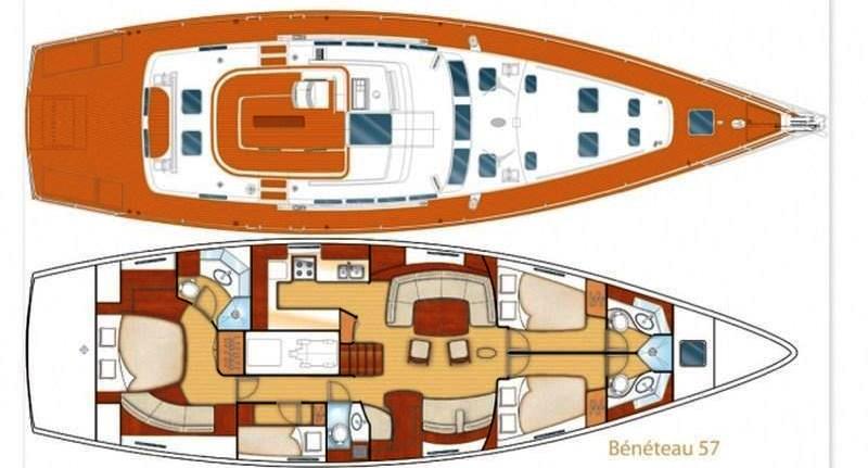 Sailing yacht POINT 02 -  Layout