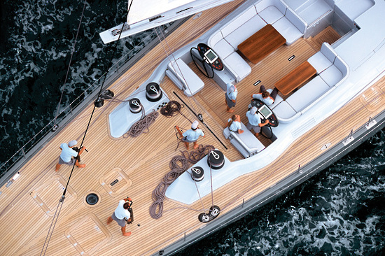 Sailing yacht SILVERTIP- From Above