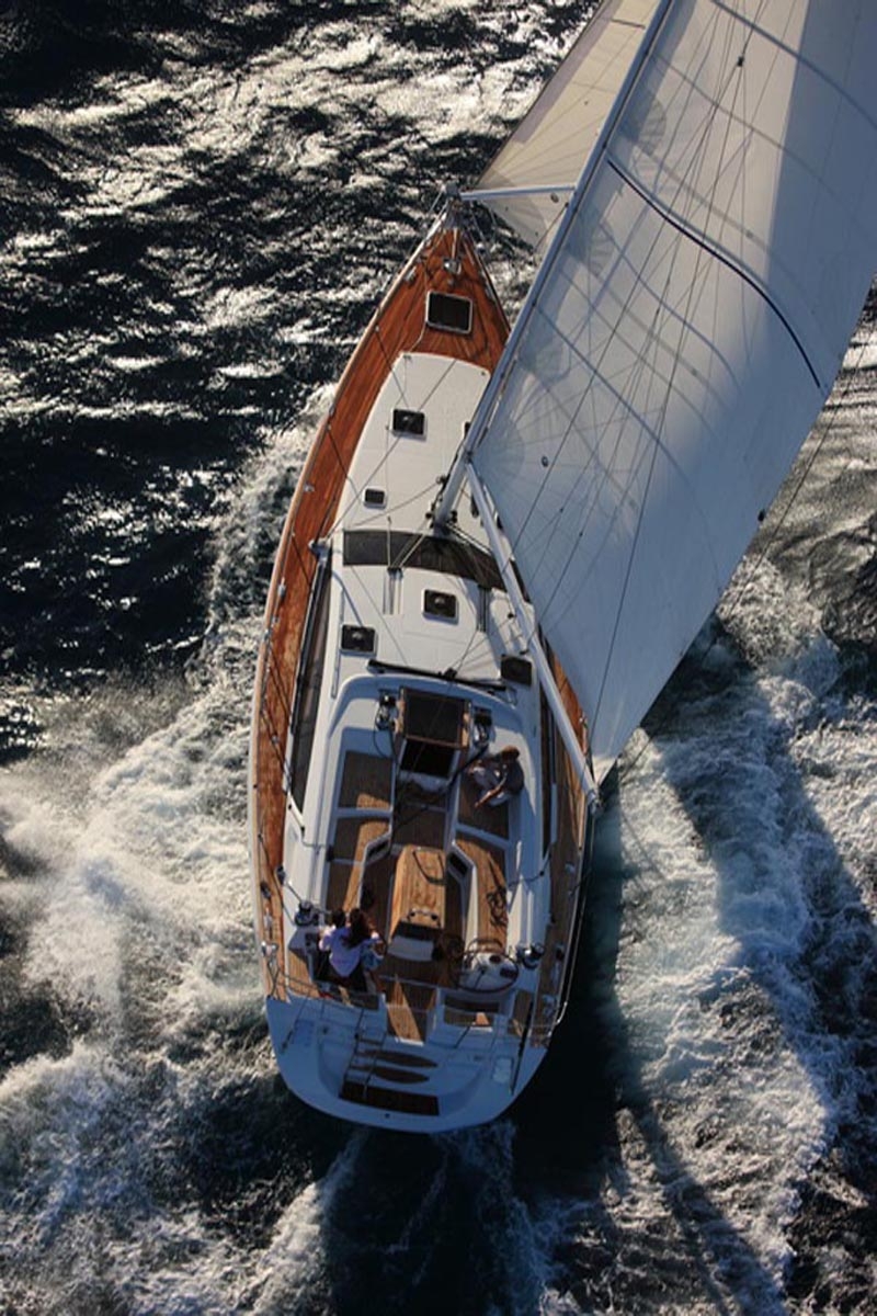 Sailing yacht ZUMA - From Above