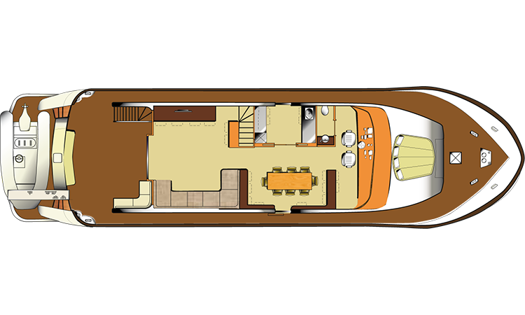 Super Yacht ARIA - Main Deck