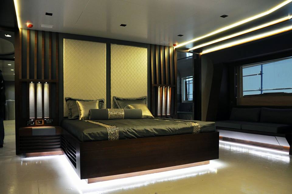 Super yacht BEBE - Master Cabin - Image credit to Vosmarine