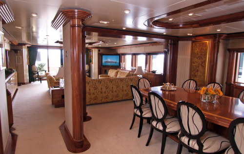 Yacht ALASKA -  Dining and Salon
