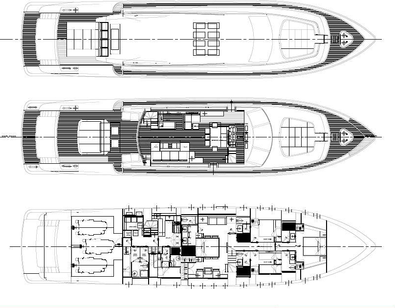 Yacht ALEON -  Layout