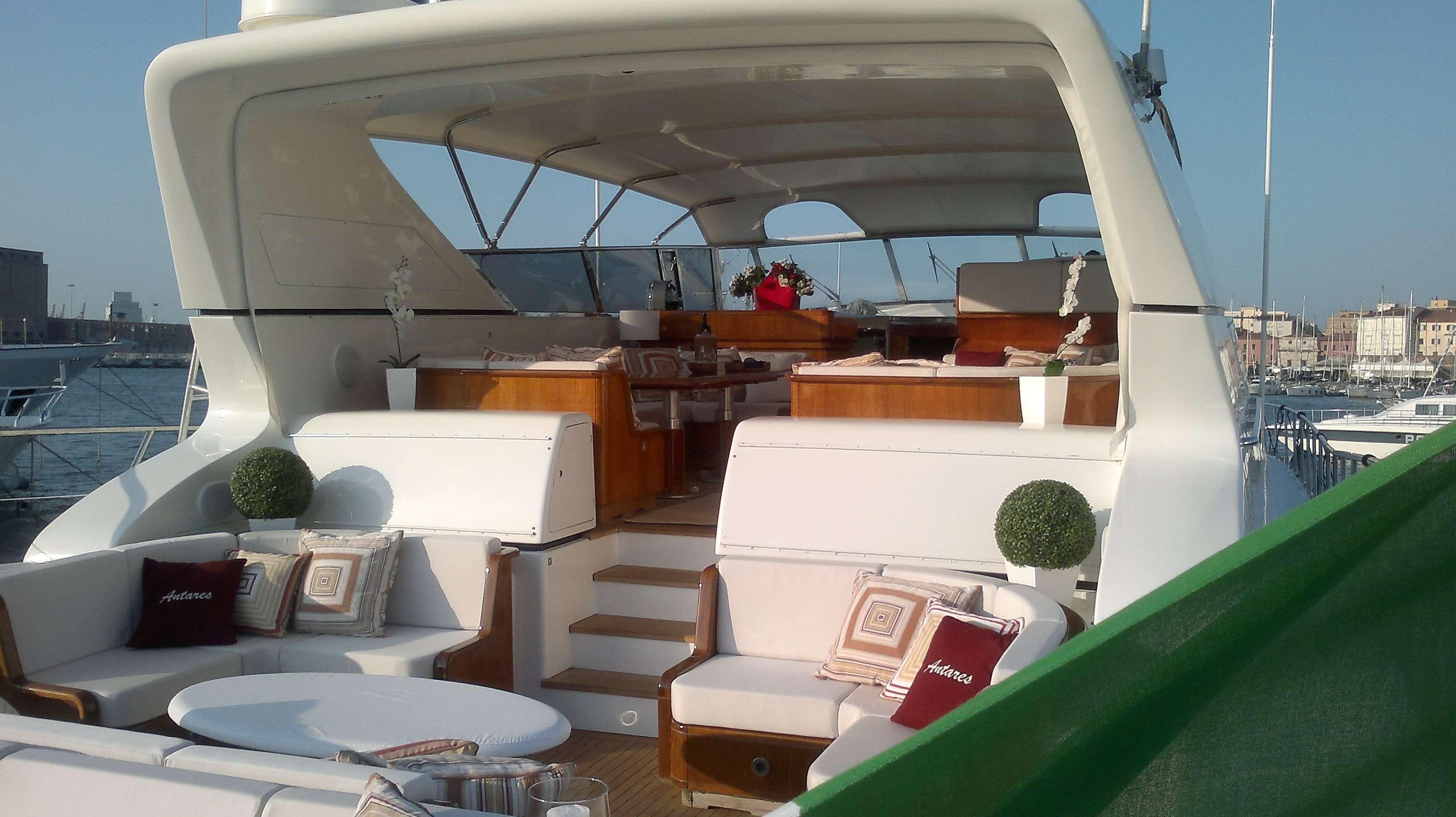 Yacht ANTARES K -  Aft Deck Seating