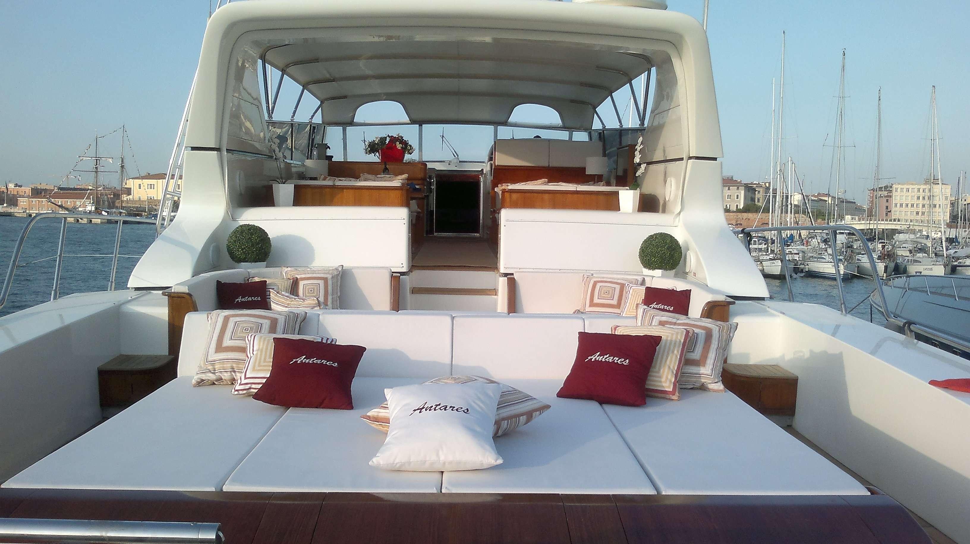 Yacht ANTARES K -  Aft Deck Sunpads
