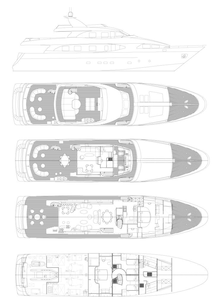 Yacht BENDYCTA - Layout