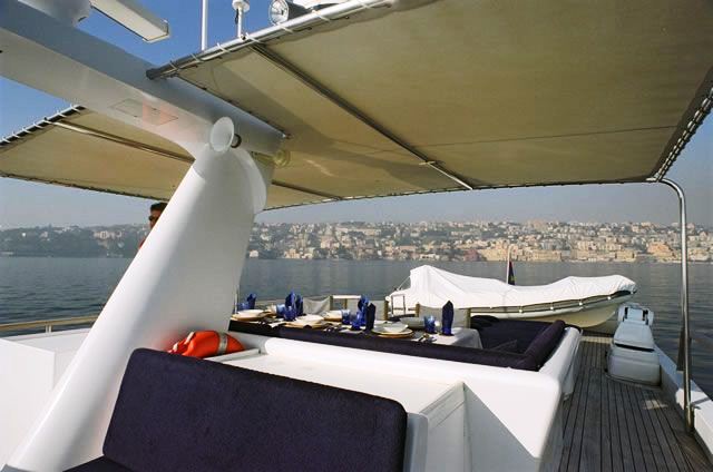 Yacht BLUE LADY -  Flybridge Dining
