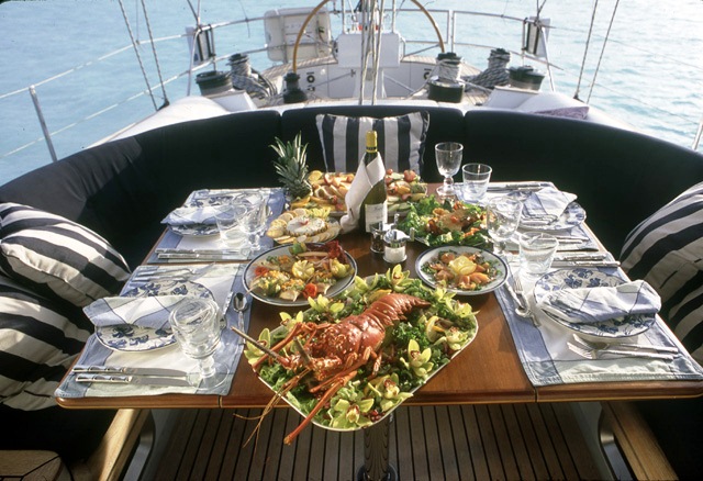 Yacht CAMPAI -  Cockpit Alfresco Dining