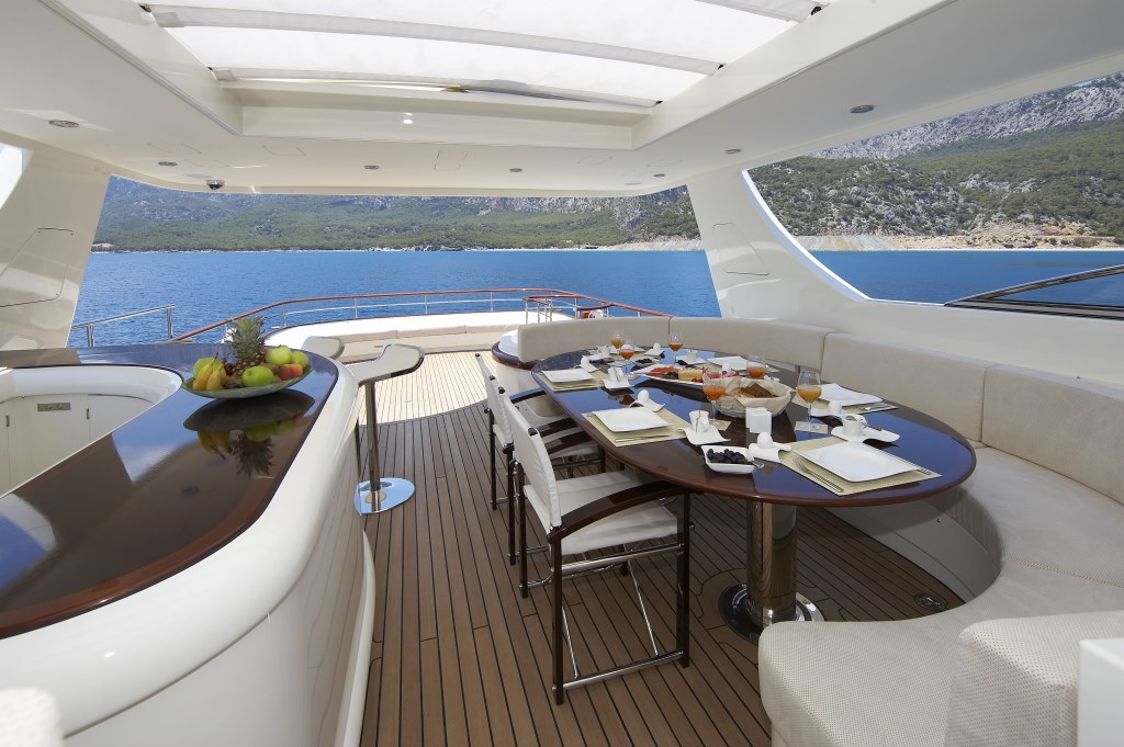 Yacht CYRUS ONE -  Sundeck Dining