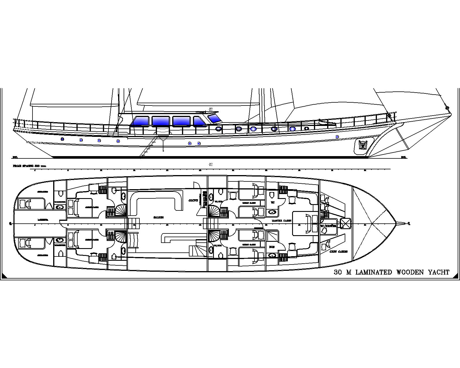 Yacht ESTRELLA DE MAR - Layout