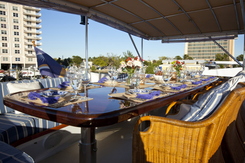 Yacht Georgiana - Al Fresco Dining