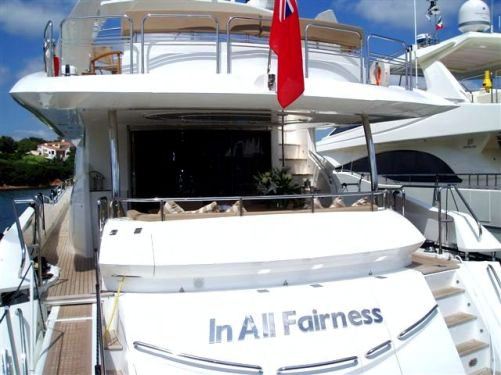 Yacht IN ALL FAIRNESS -  Aft View