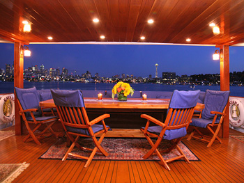 Yacht KAYANA -  Aft Deck Dining