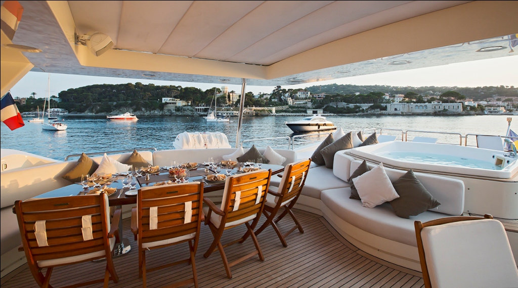Yacht LA DEA -  Sundeck Al Fresco Dining
