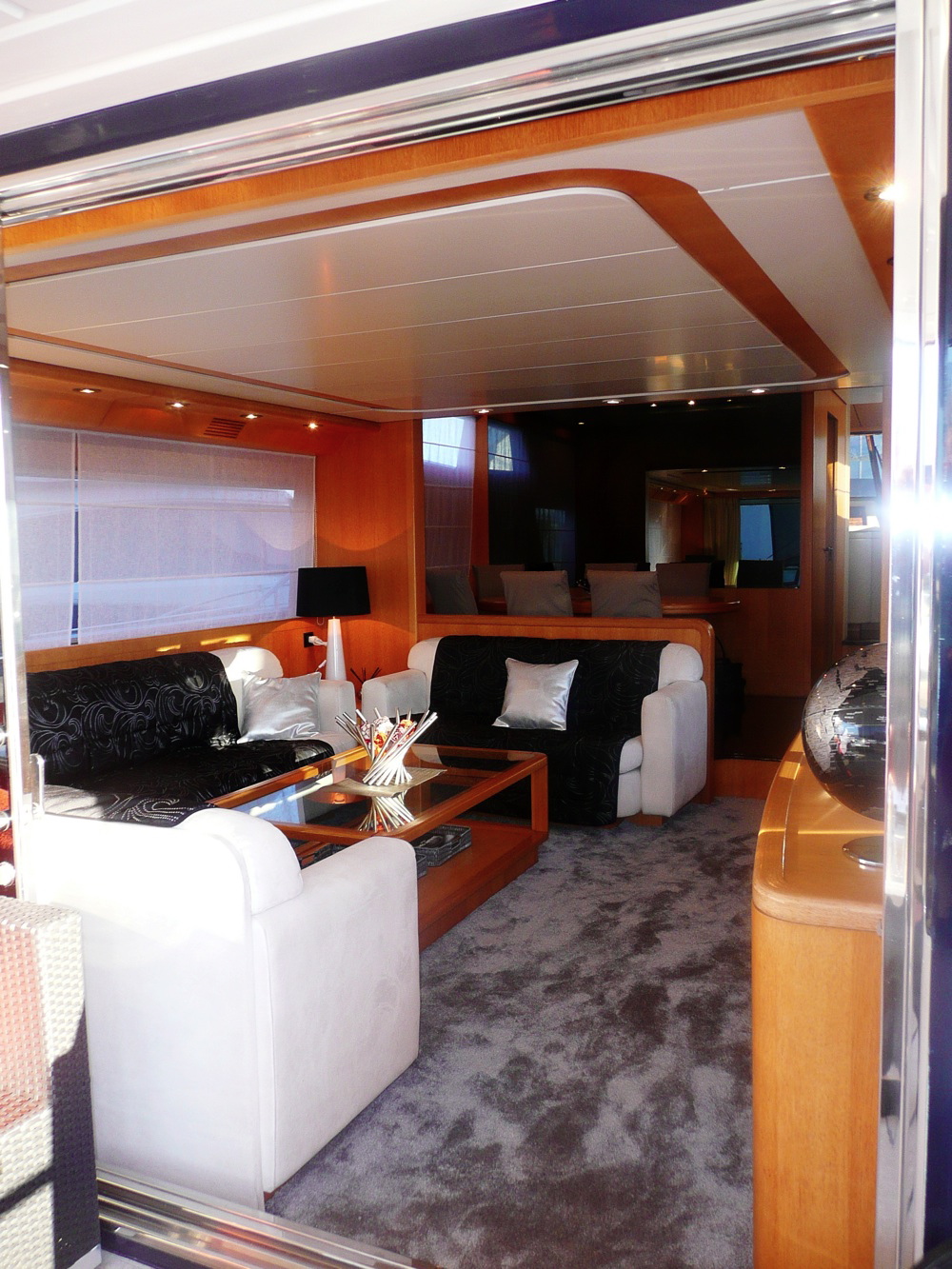 Yacht LOLEA -  Salon View from Aft Deck