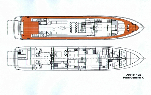 Yacht MABROUK -  Layout