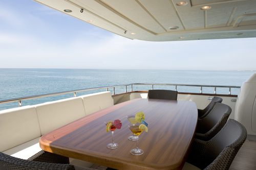 Yacht MARY FOR EVER -  Aft Deck Dining