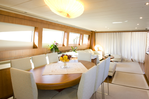 Yacht MARY FOR EVER -  Salon looking aft