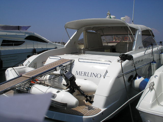 Yacht MERLINO - Aft View