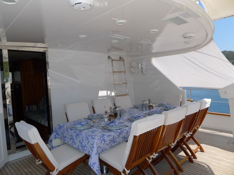 Yacht MIZAR -  Aft Deck