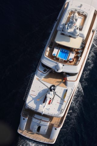 Yacht NOMAD - From Above
