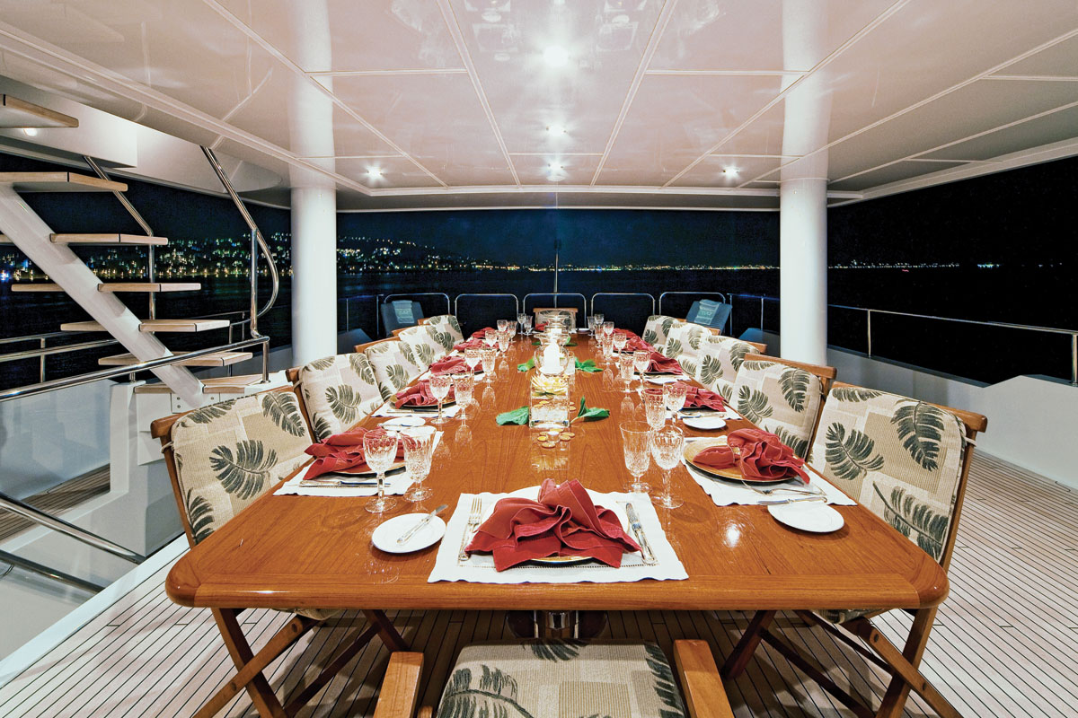 Yacht ONE MORE TOY -  Upper Deck Dining