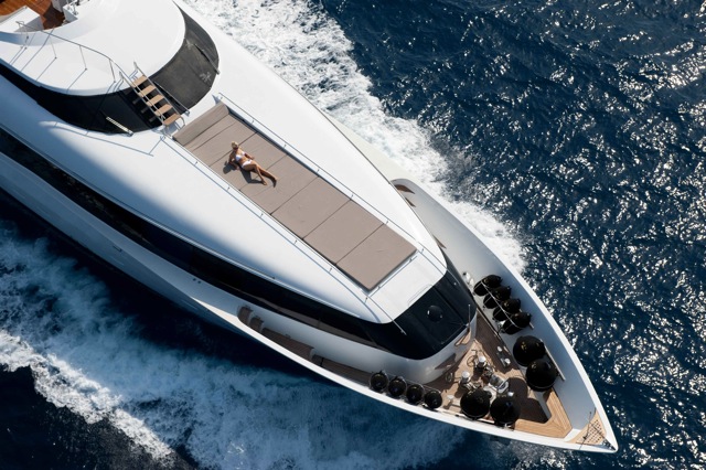 Yacht PALM B -  Bow From Above